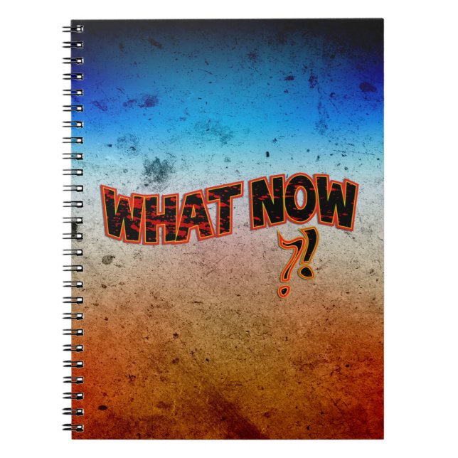 Caderno Espiral O Que Agora? (Frente)