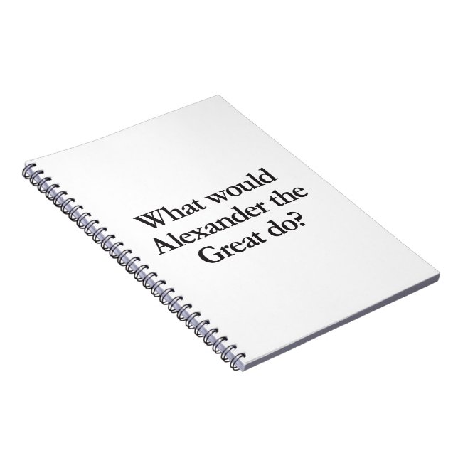 Caderno Espiral o que faria o alexander do excelente (Lado Direito)