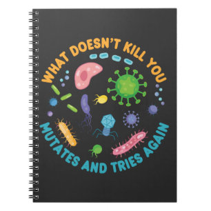 Caderno Espiral O que não te Matar, você muda e tenta de novo