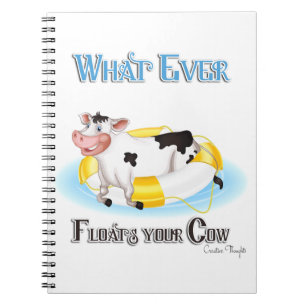 Caderno Espiral O Que Quer Que Chegue Sua Vaca