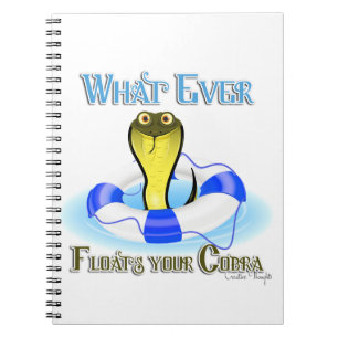 Caderno Espiral O Que Quer Que Flutue O Seu Cobra