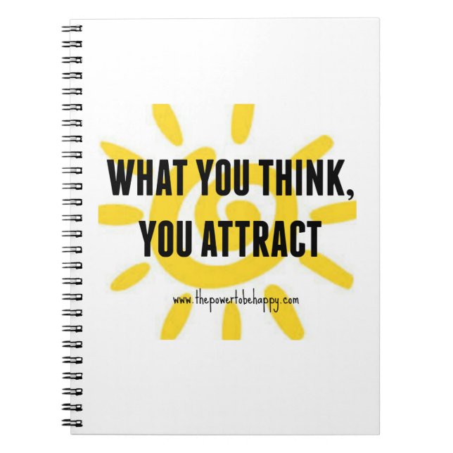 CADERNO ESPIRAL O QUE VOCÊ ACHA QUE ATRAIR O NOTEBOOK/DIÁRIO (Frente)