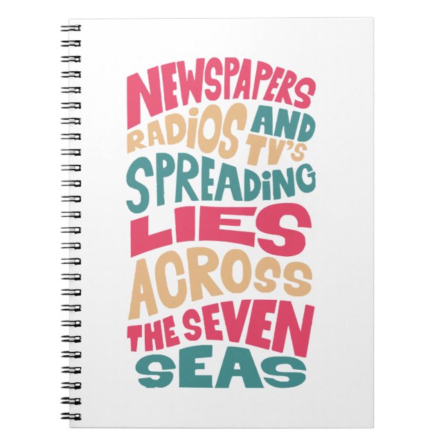 Caderno Espiral O rádio e a TV espalham-se por toda a parte (Frente)