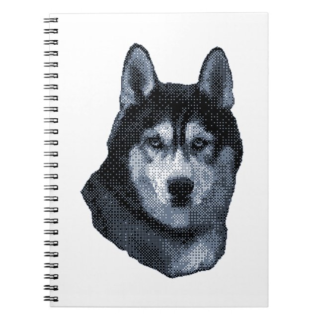Caderno Espiral O Rouco É Meu Cachorro Favorito, Husky Siberiano (Frente)