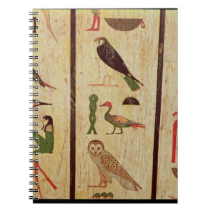 Caderno Espiral O sarcófago de Psamtik eu (664-610 BC) detalho o