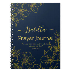 Caderno Espiral O Senhor é o meu Diário de Oração Luz e Salva