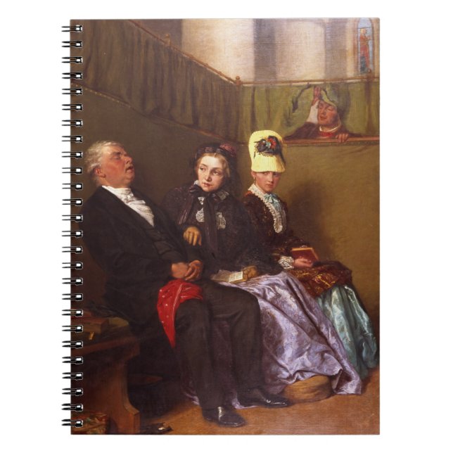 Caderno Espiral O sermão de inspiração (óleo em canvas) (Frente)