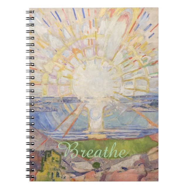 Caderno Espiral O Sol de Edvard Munch (Frente)