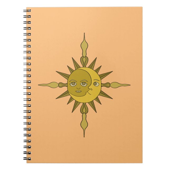 Caderno Espiral O Sol e a Lua (Frente)