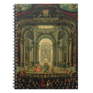 Caderno Espiral O Teatro Reale em Turin (óleo em canvas)