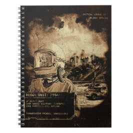 Caderno Espiral O Último Sinal - Streetwear Techno-Dystopian