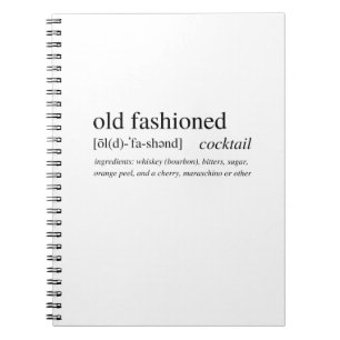 Caderno Espiral O Velho Fashionado - o clássico cocktail de bourb