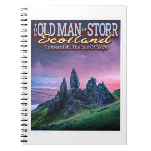 CADERNO ESPIRAL O VELHO HOMEM DE STORR - A ILHA DE SKYE - ESCÓCIA