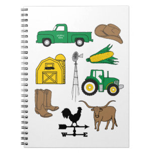 Caderno Espiral O velho Macdonald tinha uma Fazenda Minha vida Faz