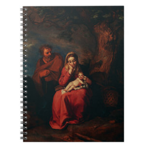 Caderno Espiral O Vôo para o Egito por Abraham Bloemaert