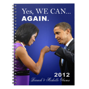 Caderno Espiral Obama Fist Bump - Sim podemos, de novo