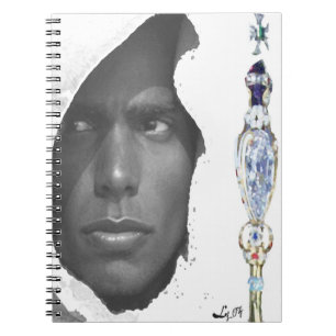 CADERNO ESPIRAL OBATALA CETRO POR LIZ LOZ