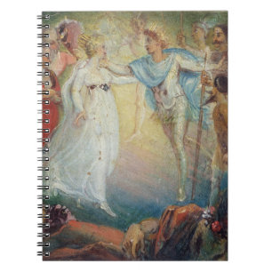 Caderno Espiral Oberon e Titania 'de um sonho de noite de plenos