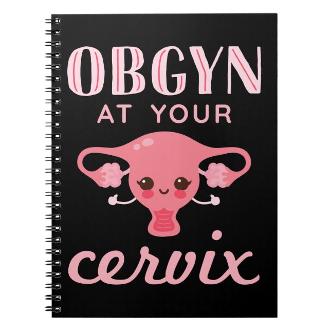Caderno Espiral OBGYN no seu Cervix (Frente)