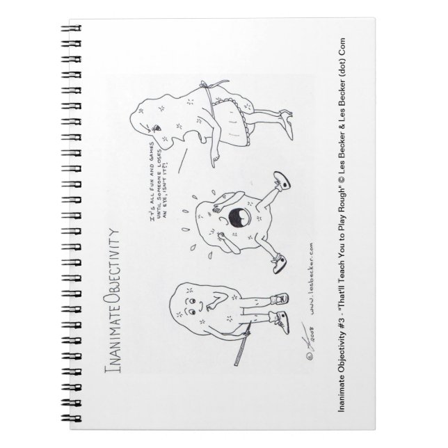 Caderno Espiral Objetividade Inanimada 3 - Bloco de Notas (Frente)