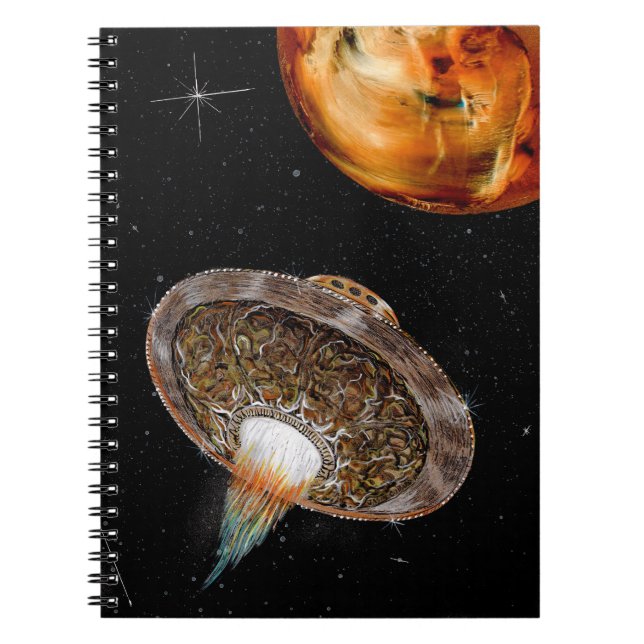 Caderno Espiral Objeto Voador Não Identificado (Frente)