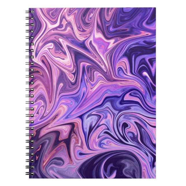 Caderno Espiral obra-prima de abstrato art (Frente)