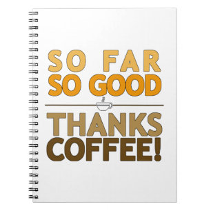 Caderno Espiral Obrigado Café