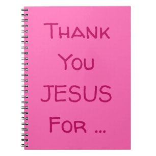 Caderno Espiral Obrigado, JESUS... Citação Inspirativa
