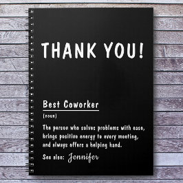 Caderno Espiral Obrigado Ofereça o melhor notebook personalizado d