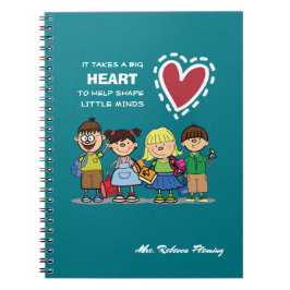 Caderno Espiral Obrigado, Professor. Presente de Nome Personalizad