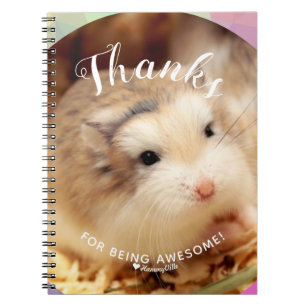 Caderno Espiral Obrigados bonitos de Hamster para ser incrível
