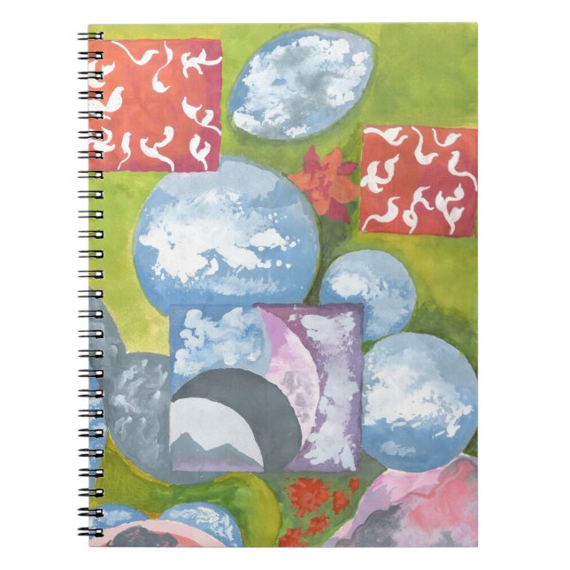 Caderno Espiral Observance Folk Art de AnyaC (Frente)