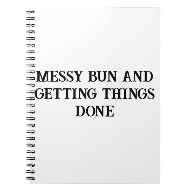 Caderno Espiral Obtendo Coisas Feitas em Notebook Motivacional (Frente)