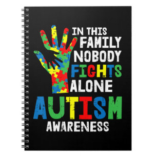 Caderno Espiral Obtenha este design de camiseta "no fights alone" 