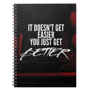 Caderno Espiral Obtenha melhor - Bodybuilding inspirador