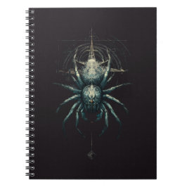 Caderno Espiral Occult Spider Mystic Geometry Dark Art