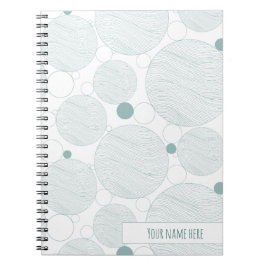 Caderno Espiral Ocean Aqua Waves