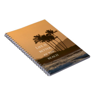 Caderno Espiral Ocean Sunset em Kauai Hawaii