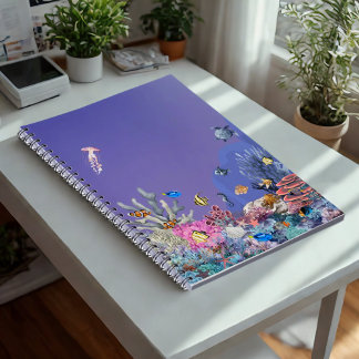 Caderno Espiral Ocean Wonders : Uma Viagem Sob As Ondas