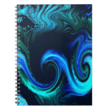 Caderno espiral Oceano Elétrico 