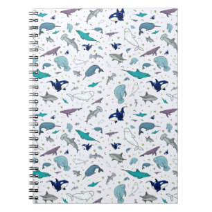Caderno Espiral Oceano em azul