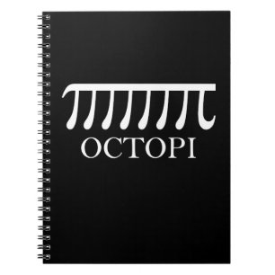 Caderno Espiral Octopi - Engraçado Pi Octopus Math