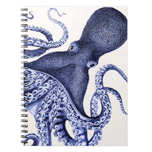 Caderno Espiral Octopus Azul Paisagem (Frente)