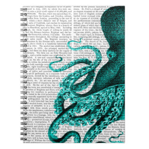 Caderno Espiral Octopus Green Half
