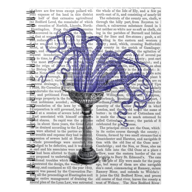 Caderno Espiral Octopus no Sink (Frente)