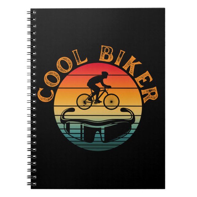 Caderno Espiral Óculos de Sol Cool Biker Sunset (Frente)