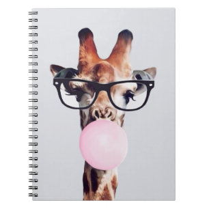 CADERNO ESPIRAL ÓCULOS DE VISTO GIGANFFE QUE SOUBEM UMA BOLHA DE P