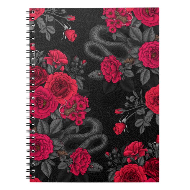 Caderno Espiral Oculto nas rosas (Frente)