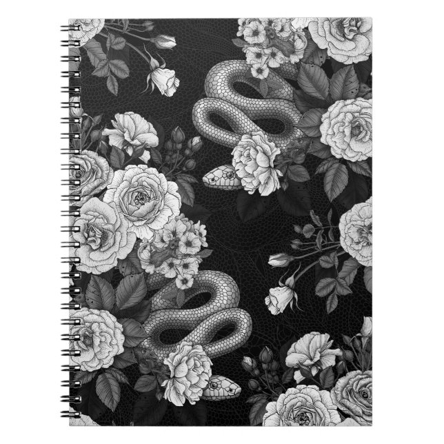 Caderno Espiral Oculto nas rosas 3 (Frente)