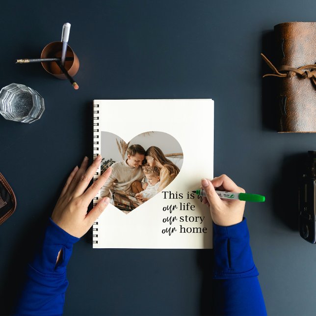 Caderno Espiral Oferta de Foto e Cotação da Família de Casais Mode (Criador carregado)